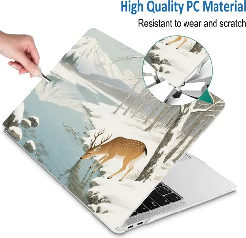 Vista 8 de Funda compatible con MacBook Air de 13 pulgadas 2022, 2021-2018 M1 A2337 A2179 A1932, carcasa de plástico duro y duradera y cubierta de teclado