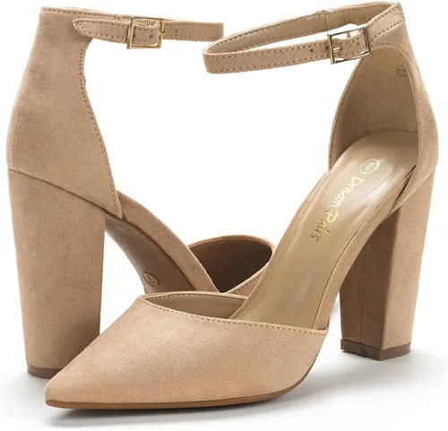 Vista 3 de Dream Pairs Coco - Zapatos de tacón alto puntiagudos, para mujer