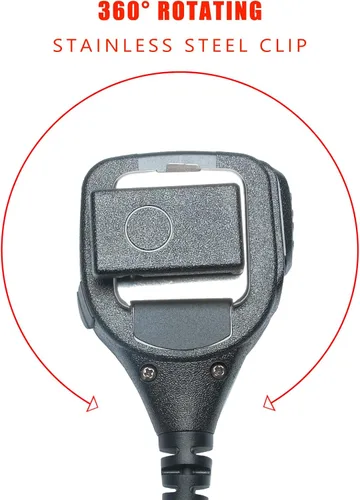 Vista 6 de PX650 Micrófono de hombro para radio bidireccional Cobra 1 Pin 0.1