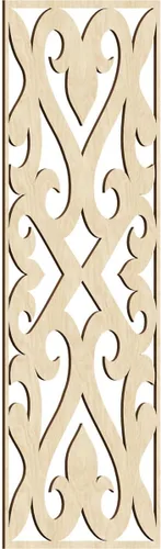 Vista 41 de Keene Paneles de pared decorativos de madera con calado, 9 3/8 pulgadas de ancho x 24 3/8 pulgadas de alto x 1/4 de alto, abedul Birch