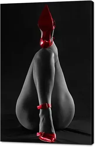 Vista 11 de Arte de pared moderno en blanco y negro sexy dama pintura mujer genial arte corporal sexy chica desnuda bebida vino tinto sentado en el inodoro