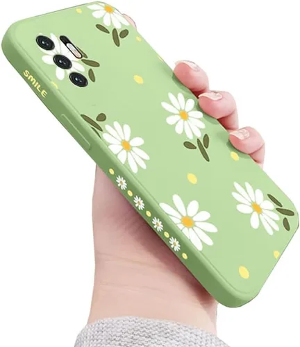 Vista 11 de Funda para Galaxy Note 10 Plus, diseño de margaritas, protección de lente de cámara, a prueba de golpes, TPU parachoques de silicona líquida, fundas
