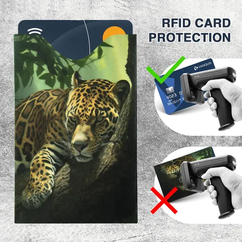 Vista 21 de Fundas de bloqueo RFID para pasaporte y tarjetas de crédito, Blanco, Blanco - 15 piezas