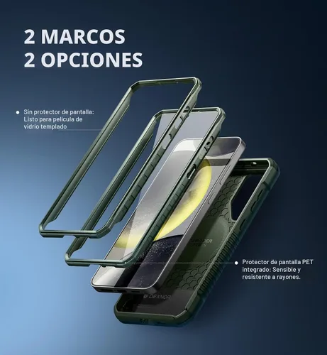 Vista 5 de Dexnor Funda magnética para Samsung Galaxy S24 Plus con soporte, 2 marcos frontales y protector de pantalla integrado, compatible con Magsafe, a