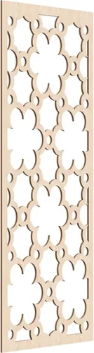Vista 29 de 9 3/8"W x 24 3/8"H x 1/4"T Southgate Decorativos Paneles De Pared De Madera Calado, Abedul
