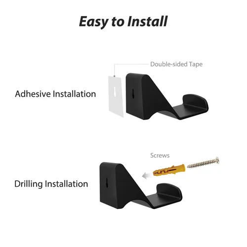 Vista 4 de 2 Pack for Xbox Controller Holder Wall Mount & Headset Wall Mount, Keep Room Tidy, for Video Game Xbox PS3 PS4 PS5Switch, with Adhesive and