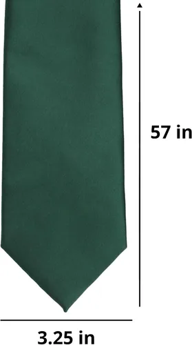 Vista 274 de tiemart Corbata de color sólido para hombre Longitud estándar