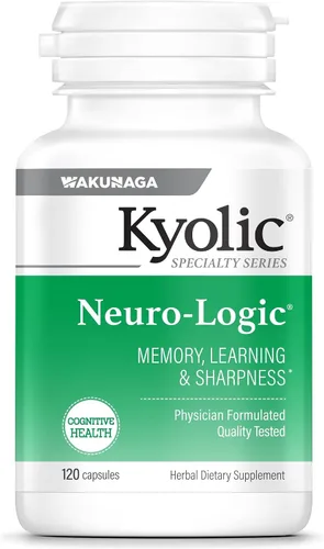 Vista 8 de Kyolic Serie de especialidades, Enfoque cerebral, agudeza mental y enfoque, 60 comprimidos