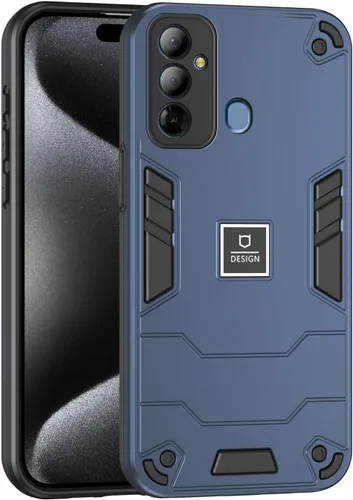 Vista 377 de Funda compatible con Redmi A1, compatible con Redmi A2 2 en 1 [PC dura + TPU], funda de teléfono negra