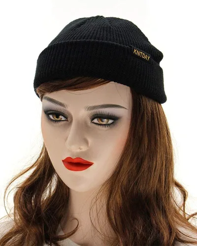 Vista 3 de Gorro de pescador, gorro de arrastrero, diseño de marinero, gorro corto unisex