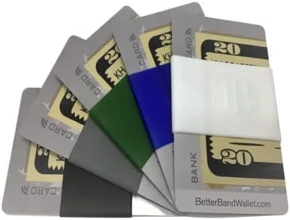 Vista 5 de Better Band Wallet, BlancoAzul, Minimalista