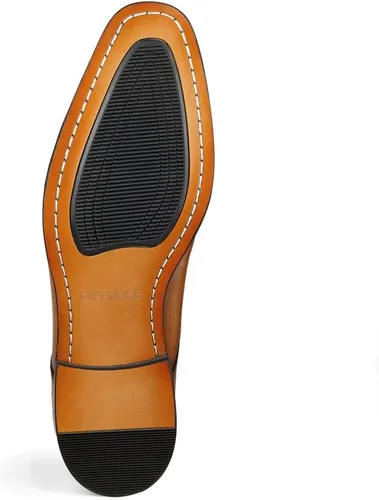 Vista 6 de Zapatos Oxford de vestir GIFENNSE, para hombre, hechos a mano, de cuero, modernos, clásicos, con agujetas y forro de piel.
