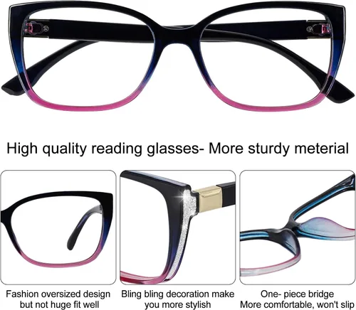 Vista 28 de OCCI CHIARI Gafas de lectura de moda para mujer y hombre