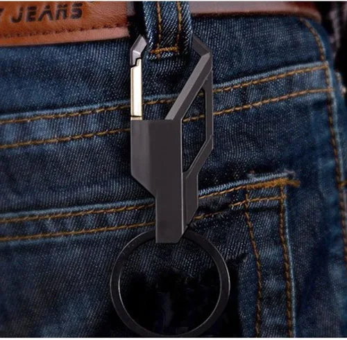 Vista 6 de Cospring llavero de coche con clip de punto anillo de expansión perno de conexión regalo de negocios para hombres y mujeres 2