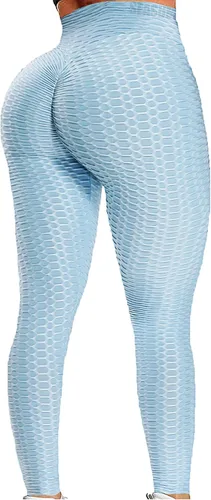 Vista 28 de SEASUM - Pantalones de yoga de cintura alta para mujer, con control de abdomen y realce de glúteos, leggings favorecedores para entrenar y correr