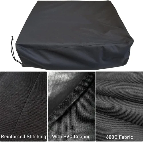 Vista 2 de Westeco Cubierta de plancha de 17 pulgadas para parrilla de mesa Blackstone de 17 pulgadas, resistente, impermeable, resistente a la intemperie