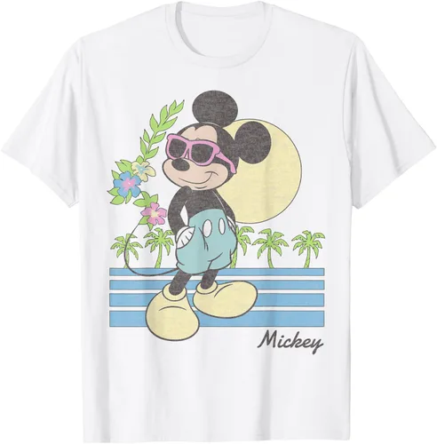 Vista 24 de Disney Mickey and Friends Mickey Retro Beach Camiseta S Gris Oscuro