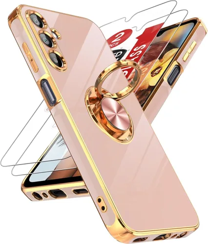Vista 107 de LeYi Funda para iPhone XR: con Protector de Pantalla de Vidrio Templado [Paquete de 2] Soporte de Anillo Giratorio de 360°, Soporte Magnético