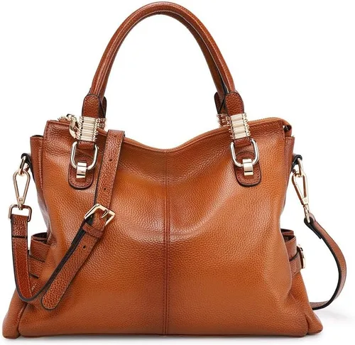 Vista 8 de Kattee Cartera bandolera estilo urbano de cuero para mujer