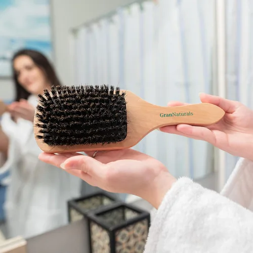 Vista 7 de Cepillo GranNaturals de cerdas de jabalí para el cabello