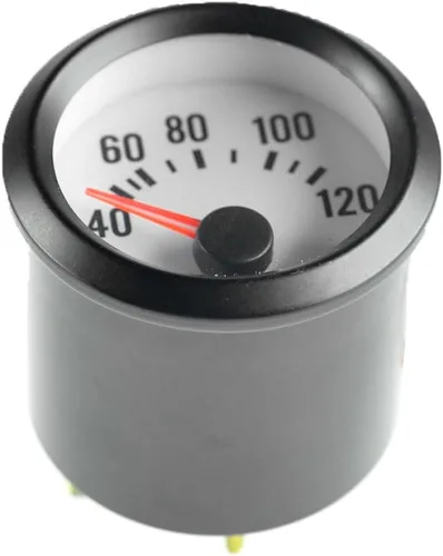 Vista 4 de Etopars Coche Motor Vehículo Negro Cara 2 "2.047 in Puntero Agua Temp Temperautre Gauge Meter Luz LED