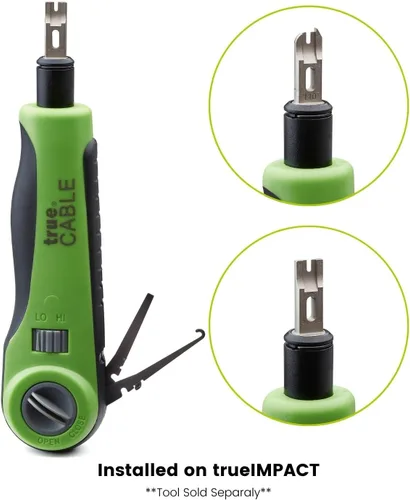 Vista 2 de TRUE CABLE TrueCABLE - Cuchilla de repuesto tipo 110 IDC para herramienta de red de impacto trueIMPACT Punch Down, 1 pieza