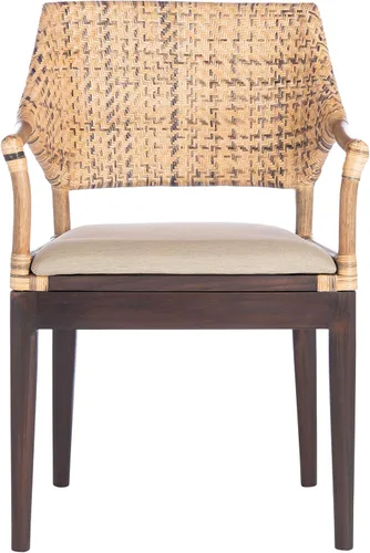Vista 4 de SAFAVIEH Carlo SEA4002A - Silla decorativa de madera, 23 pulgadas, marrón