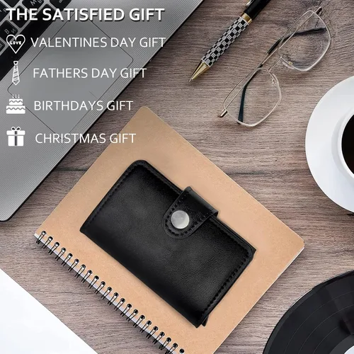 Vista 6 de carteras para hombre, Negro -, Rfid Flip Id Cartera plegable