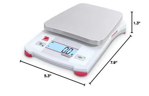 Vista 3 de Ohaus - 30428199 Ohaus Balanza portátil CX221 AM, color blanco