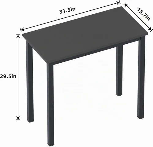 Vista 3 de Need Escritorio pequeño para computadora de 31-1/2 pulgadas, resistente