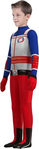 Vista 3 de KONLIYU Cosplay Bodysuit For Boys Superhero Dress Up Kids Halloween Spandex Jumpsuit Zentai Costume