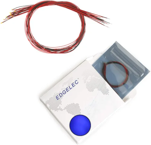 Vista 5 de 20pcs 0402 0603 0805 1206 pre cableado SMD LED diodo emisor de luz micro litz longitud 7.8 pulgadas soldado blanco rojo verde amarillo azul naranja