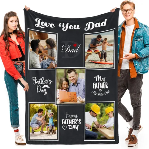 Vista 11 de Manta personalizada con fotos, texto, fotos personalizadas, regalos del día de San Valentín para mamá, papá, pareja, esposa, marido, novia, novio