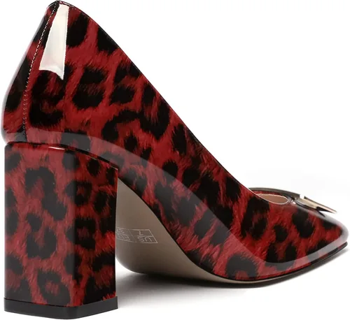 Vista 5 de WAYDERNS Zapatos de tacón alto con puntera cuadrada para mujer, de 3 pulgadas
