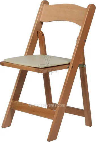 Vista 7 de American Classic Silla plegable acolchada de madera (juego de 4)