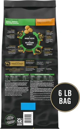 Vista 29 de Purina Pro Plan - Alimento para perros de raza pequeña con alto contenido de proteínas, fórmula de pollo y arroz, bolsa de 18 libras
