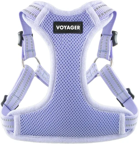 Vista 28 de [Usado] Best Pet Supplies Voyager - Arnés ajustable, transpirable, antitirones, para perros pequeños, medianos y grandes, para caminar, trotar