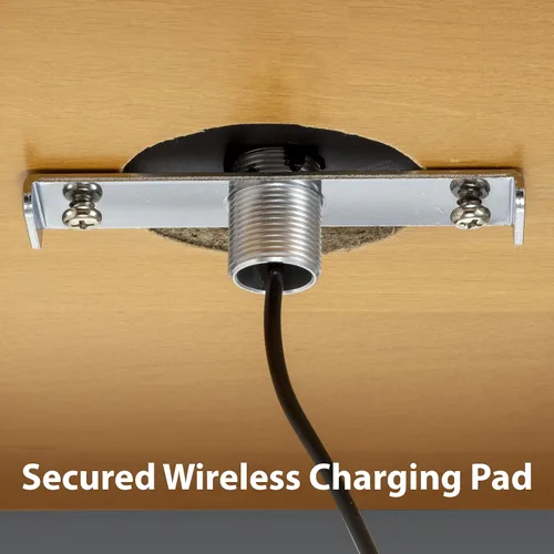 Vista 5 de NTW WPC - Almohadilla de carga inalámbrica certificada para muebles integrados, carga rápida, funciona con Apple iPhone, Samsung Galaxy, Nexus
