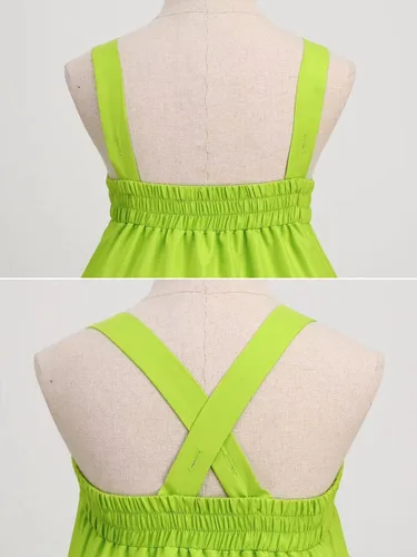 Vista 4 de Kosgraiy Disfraz de Campanilla para niñas, vestido de hada con orejas y alas de elfo duendecillo, vestido de princesa de hadas para Halloween