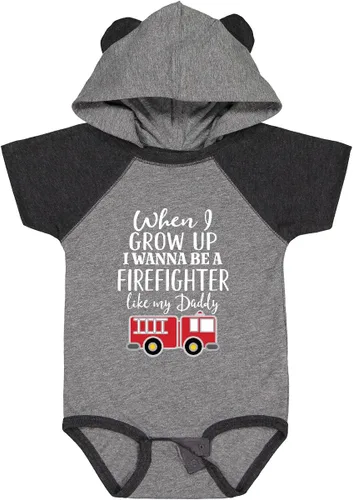 Vista 26 de inktastic Body de bebé Future Firefighter Like Daddy