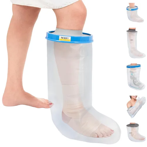 Vista 12 de TKWC INC Funda impermeable para piernas para ducha - Protector de pies hermético (Extra Ancho XL)