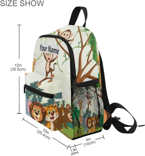 Vista 3 de Mochilas para niños, Animal Mono, Pequeño, Mochilas Daypack