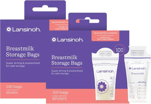 Vista 14 de Lansinoh Bolsas de almacenamiento de leche materna, 1 paquete de 50 unidades.