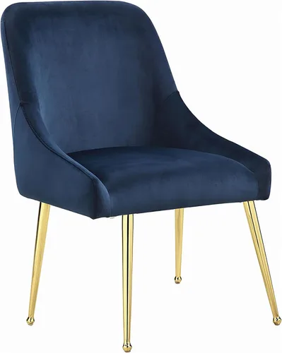 Vista 4 de Coaster Home Furnishings - Mayette - Sillas laterales tapizadas de metal - Sillas de comedor sin brazos de terciopelo con patas metálicas cónicas