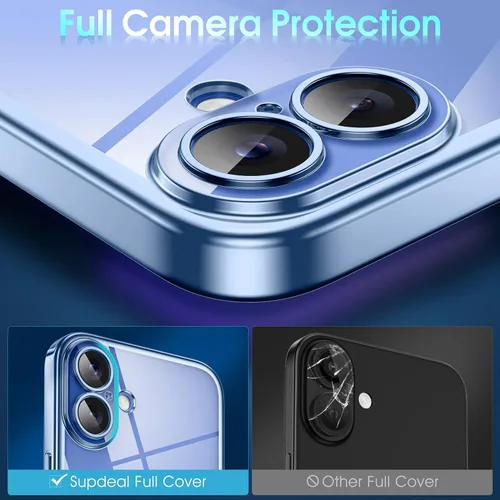 Vista 396 de Supdeal Funda cristalina transparente para iPhone 11, [No se amarillea] [Protección de la cámara] [Probado contra caídas de grado militar] Funda