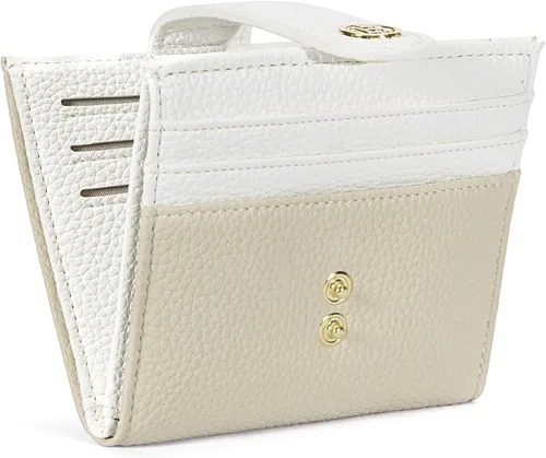 Vista 12 de BOSTANTEN - Billetera delgada para mujer, pequeña, con bloqueo RFID, tarjetero de cuero plegable con cremallera y bolsillo para monedas, Pequeña
