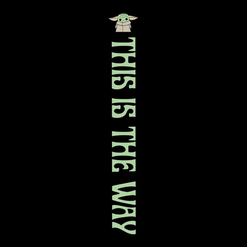 Vista 2 de STAR WARS Junior's The Mandalorian Chibi Grogu This is the Way Jogger Sweatpants