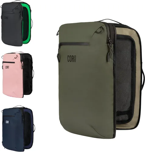 Vista 25 de COR Surf Mochila de viaje de mano Island Hopper 2.0 Mochila ultraligera aprobada para artículos personales 28L Negro Edición impermeable