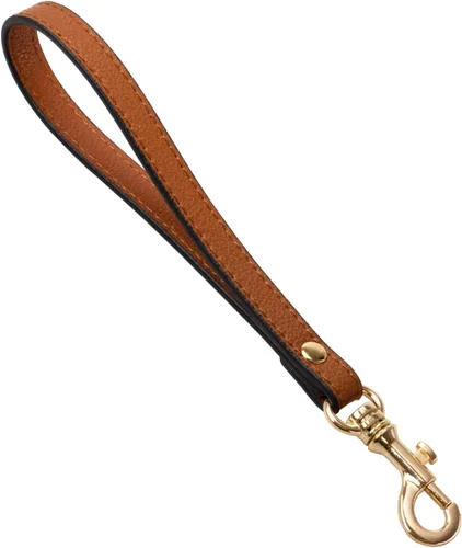 Vista 9 de Allzedream - Correa de pulsera de cuero genuino para cartera, monedero, embrague, teléfono celular, llavero Negro