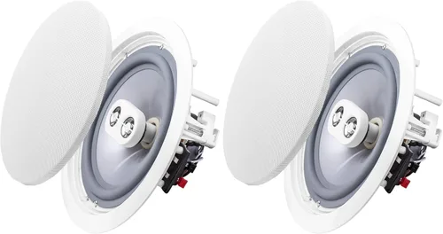 Vista 9 de OSD Audio ACE500 bocinas para techo, de 5.25 pulgadas, 75 W, la rejilla se pude pintar, de color blanco, 1 par